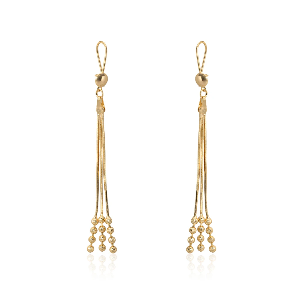 

2021 bohemia style multi-ply long beads tassel earrings for summer in beach