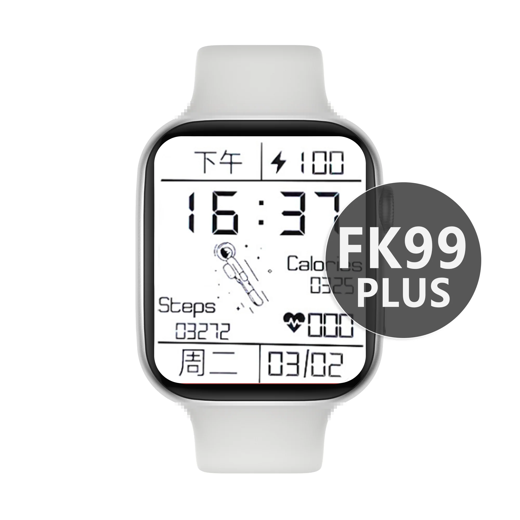 

FK99 Plus Smart Watch Men Women 1.75inch 44mm Call Bloodpressure Watches Wristband PK IWO PK78 FK88 Pro Watch Smart Bar Original