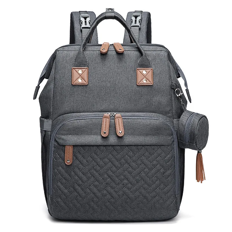 

2021 new design mother mummy baby travel bed crib diaper bag, 3 in 1 travel foldable baby bed diaper bag