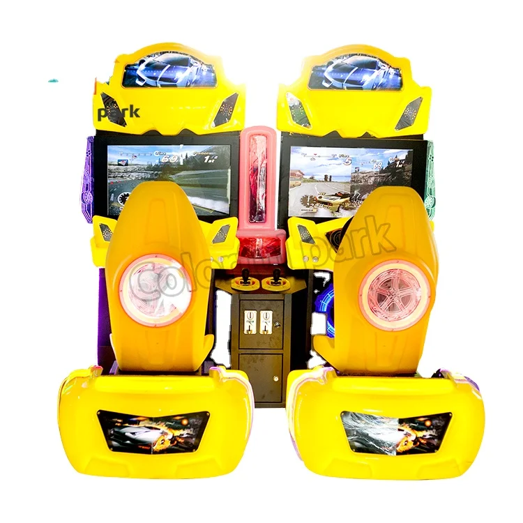 

Good Selling Indoor Double Play Vr Training Car Racing Arcade Game Machine Driving Simulation Machines, Yellow