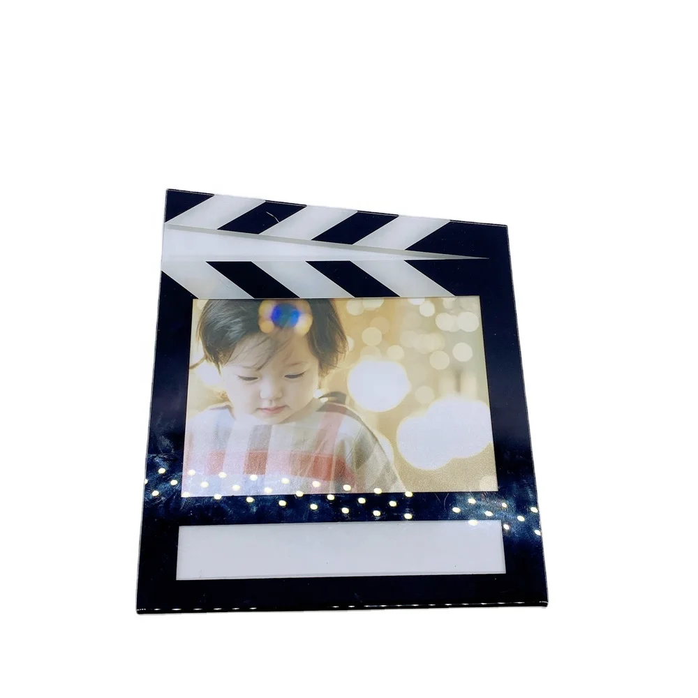 

4X6 5X7 6X8 4R Acrylic Picture Frame Movie Director Table Clapboard Photo Frame