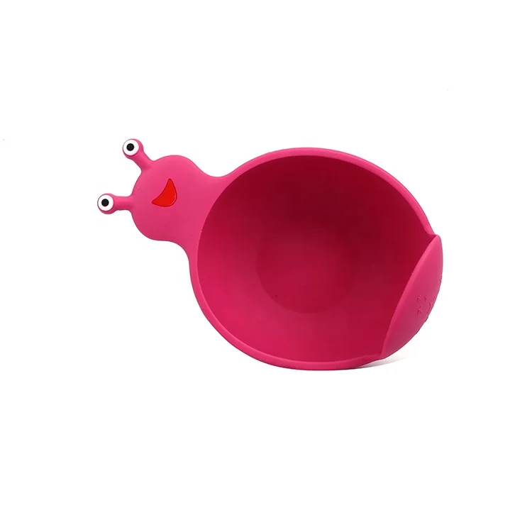 

2021 New Cute Snail-shaped Microwave Safe Baby Silicone Bowl Toddler Tableware