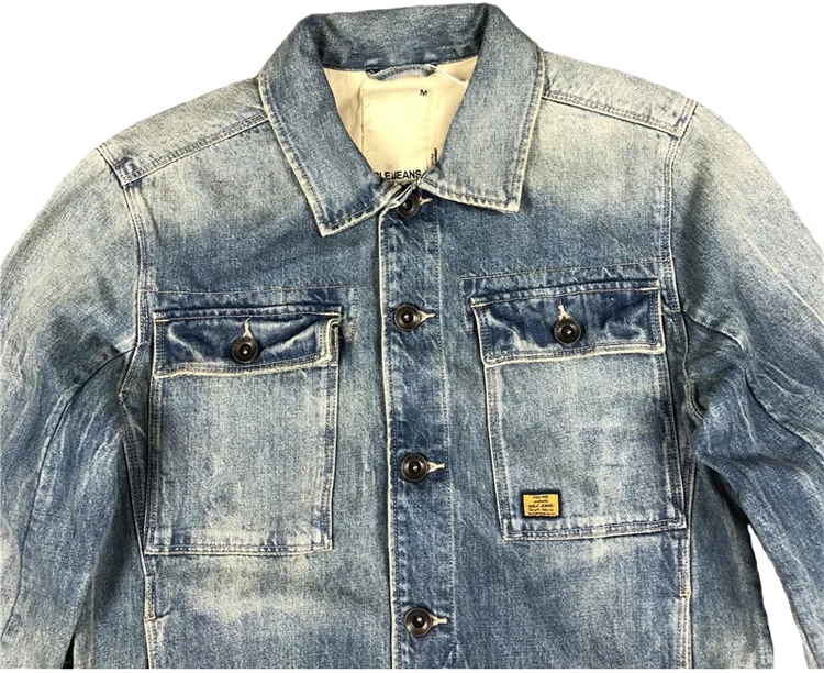 Wholesale Oem Service Custom Design Casual Denim Fabric Jeans Jaket 100