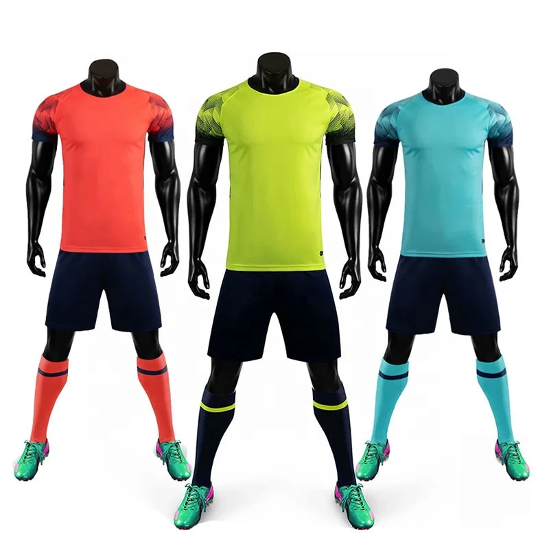 

Customized Breathable Football Soccer Set Comfortable Soccer Jersey and Soccer Shorts, Custom color