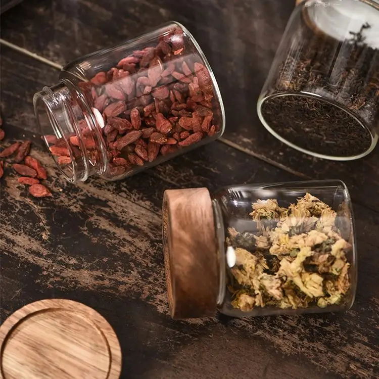 

Eco-Friendly Large Glass Jar Customized Honey Bottle Glass Jar With Clear Inner Liners