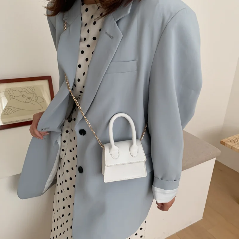 

2021 New Fashion Wholesale Small Fashion PU Leather Waterproof Single Shoulder Chain Crossbody Children's Fashion Bag New Item, Customized color