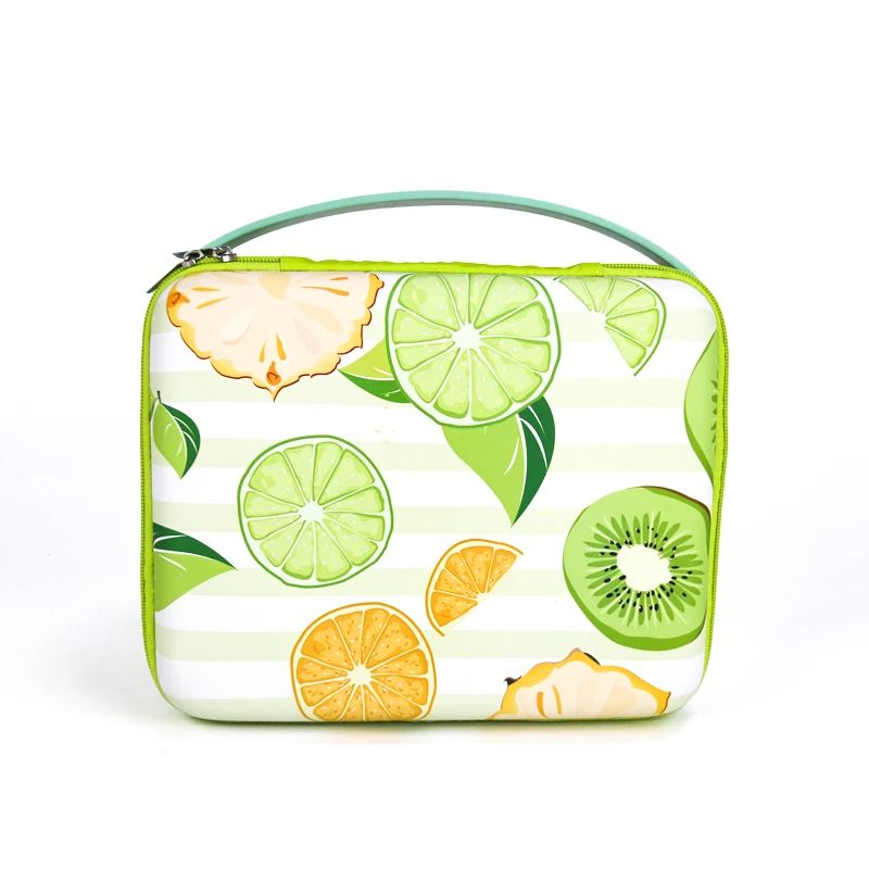 

Customization Bento Case For Outdoor Use Lovely Fruit Pattern Lunch Box Storage Bags Portable Tableware Box Protect Bags