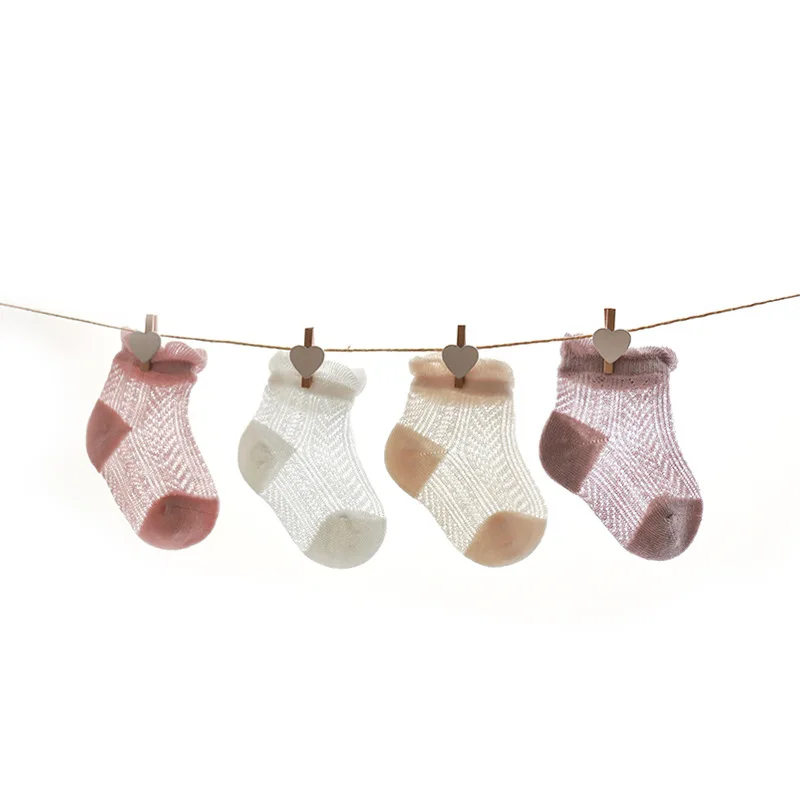 

Socks newborn baby silk socks children's socks summer new ultra thin mesh breathable ice silk boneless