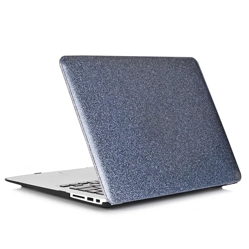 MacBook Air Pro 11" 12"13" 15 Inch  Bling Glitter PU Leather+PC Shell Case Cover 