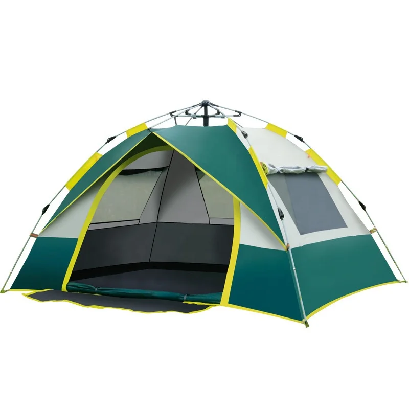 

AJOTEQPT Automatic outdoor 3-4 people thickened rainproof double-layer camping tent