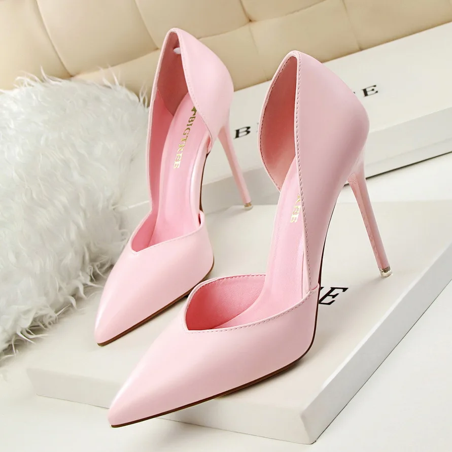 

10.5cm Classic Pump Shoes Shallow Women Shoes High Heels Sexy Wedding Fashion Office Shoes