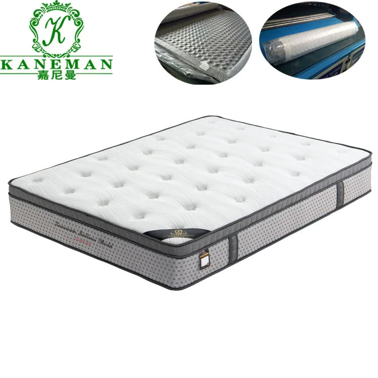 

Bedroom mattresses king size pocket coils spring mattress comfort sleeping colchon rolled in box