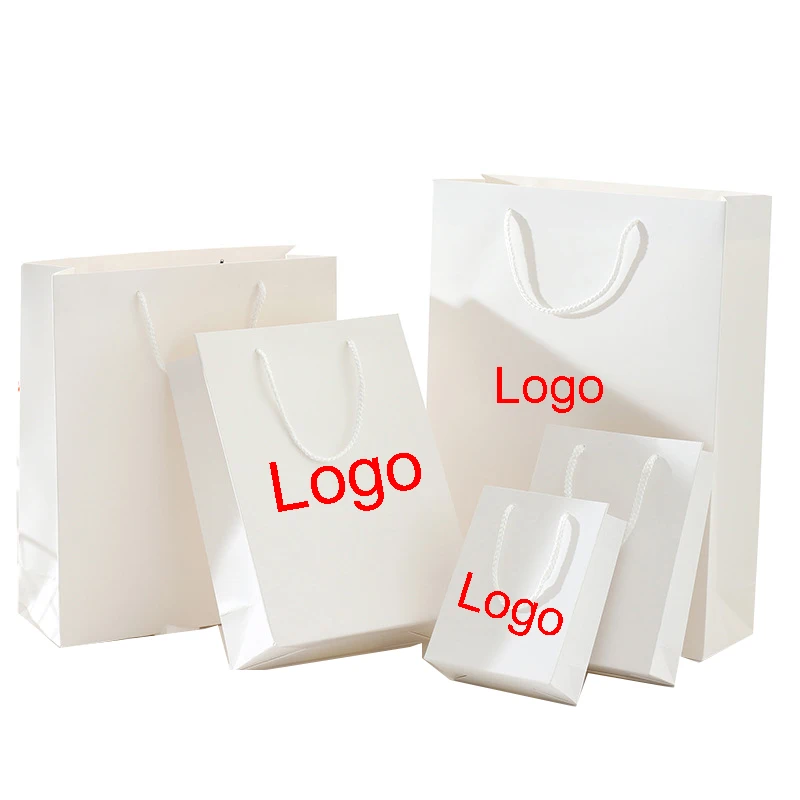 

Custom Logo Paper Bag Manufactures Recycled Reusable Take Away Grocery Party Wedding Gift Art Paper Shopping Bag