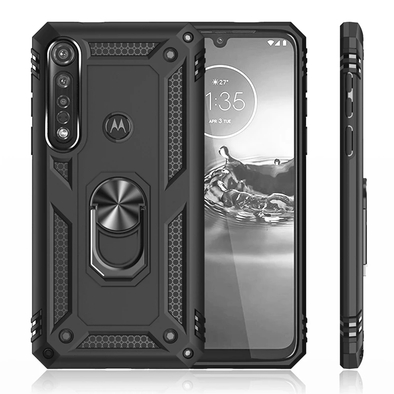 

Shockproof Armor Phone Case for MOTOROLA MOTO G8 Plus E6 Plus G7 Power E5 Play One Zoom Macro Action Vision Z4 Cover Coque Capa