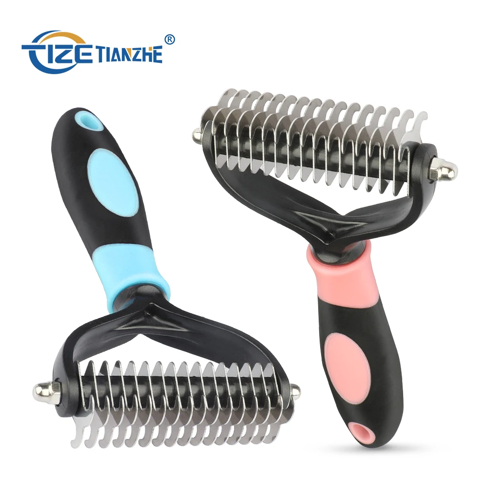 

Household Dog Brush Portable Cat Grooming Tools Pet Grooming Dog Brush Comb Shedding Dog Hair Brush Pet Hair Removal Comb