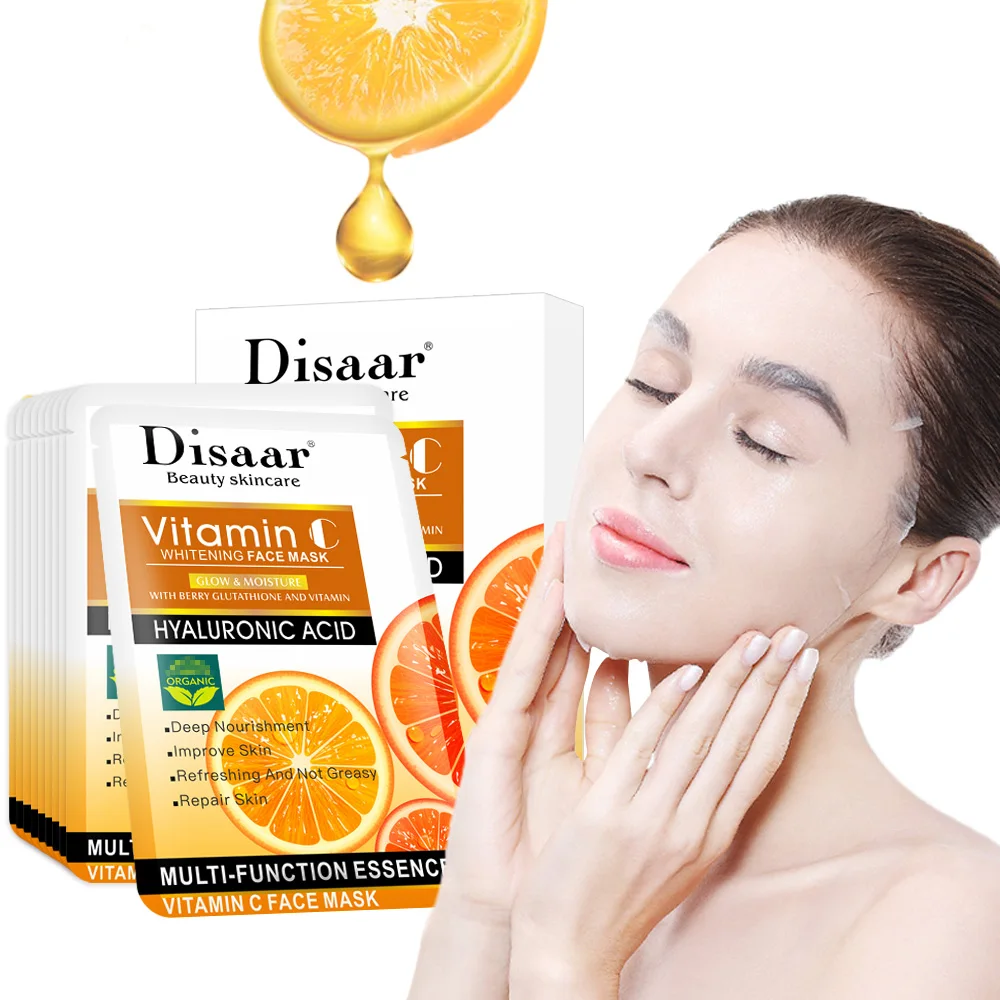 

Wholesale Private Label face sheet mask Whitening moisturizing remover Blackhead vitamin C facial mask for skin care