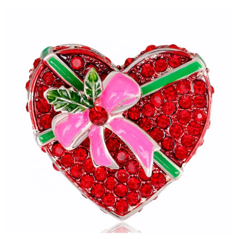 

Valentine's Day rhinestone love heart shape Brooch Pin, Various, as your choice