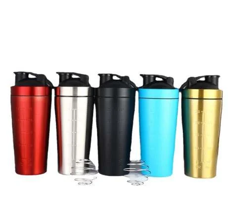 

750ml single layer stainless steel sports cup shake flask heat preservation stainless steel beverage bottle, Customized color