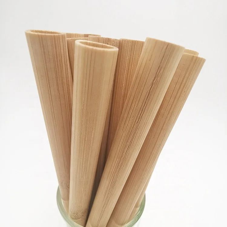 

Amazon Hot Low Moq Eco Friendly Natural Bamboo Reusable Straws Biodegradable, Natrual