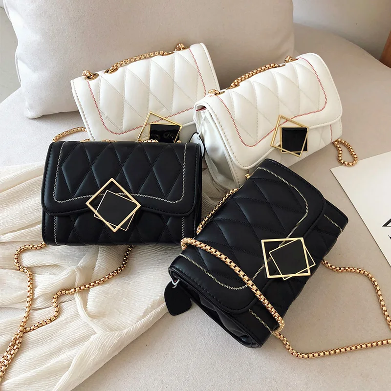 

2021 Fashion Ladies Messenger Handbags Luxury Purses Chain Hand bags For Women