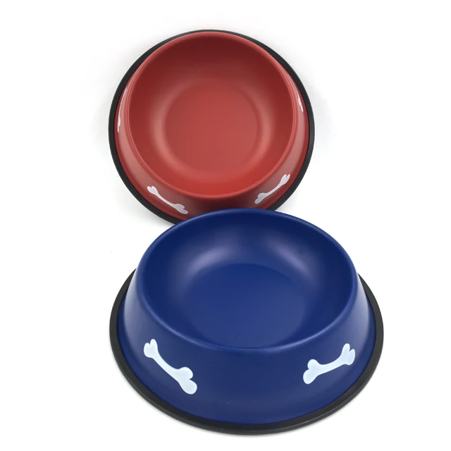 

Printing Logo On Handle Custom Luxury Multi-color Sublimation Plastic Pet Bowl, Any pantone color for plastic handle