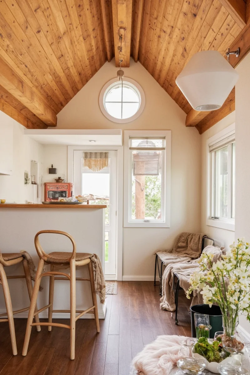 Versatile furniture in a tiny house