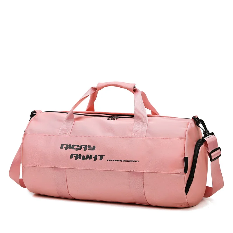 

2020 high quality sports Travel bag gym bag Polyester Material Duffel Bag with Shoe Compartment, Black,pink,gray