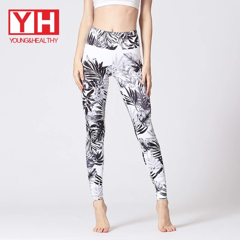 

Hot Sexy Custom Printed High Waist Ladies Yoga Pants