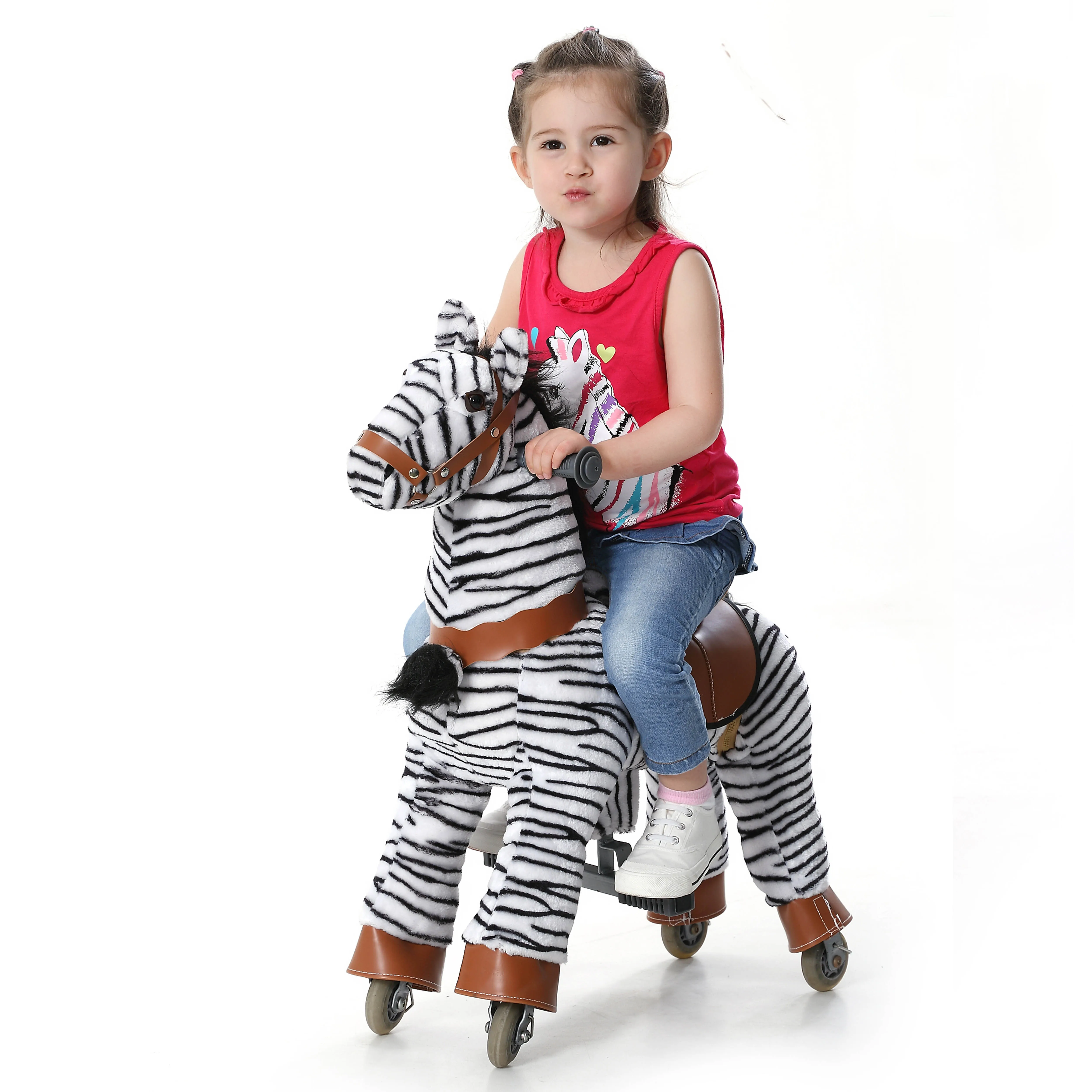 
toy zebra riding horse toys walking mechanical horse horse toy  (62264817641)