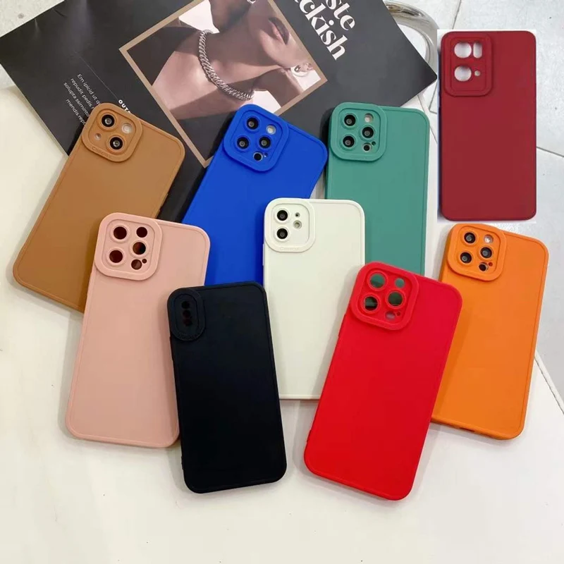 

2022 Wholesale Soft Case For Xiaomi 12 Case Candy Color Rubber Phone Case With Camera Protection For Xiaomi 12 Pro 11 Lite 5G, Mix