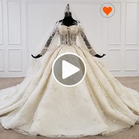 

Jancember HTL1168 Wedding Dress Material Wedding Dress Bridal Gown Latest Design