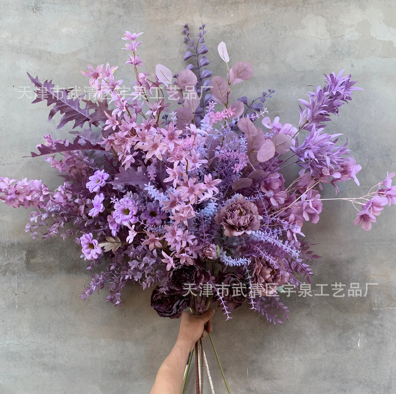 

O-X535 Purple silk flowers flowers for decoration wedding artificial high simulation artificial flower centerpiece wedding