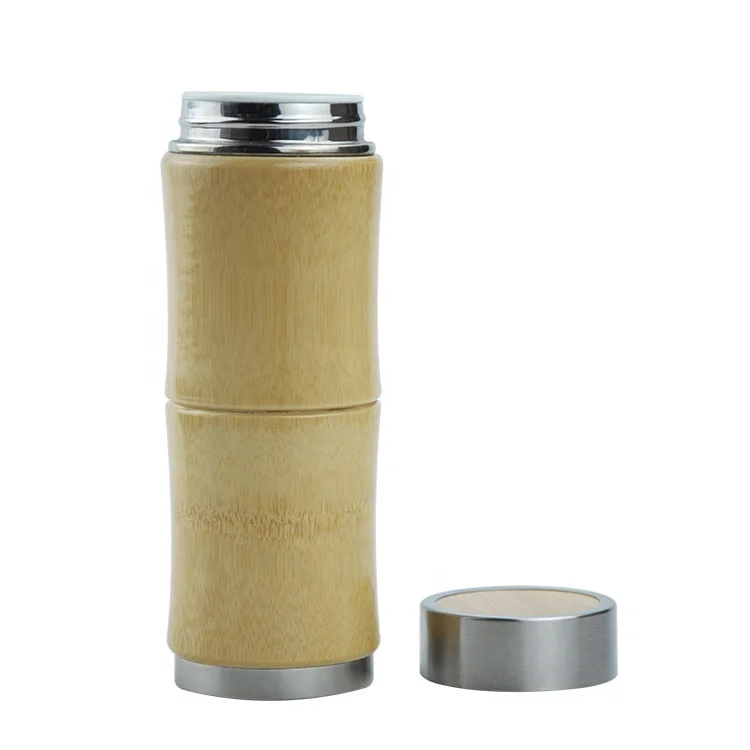 

Mikenda Bamboo Travel Thermal Cup Stainless Steel Thermal Tea Cup Traveling Water Cup, Customized color