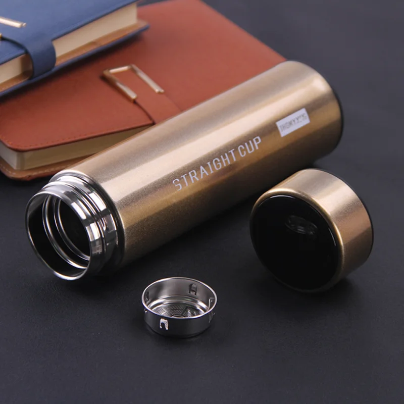  Private Label 17oz Metal Infuser Tumbler Stainless Steel LED Smart Water Bottle with Temperature Display