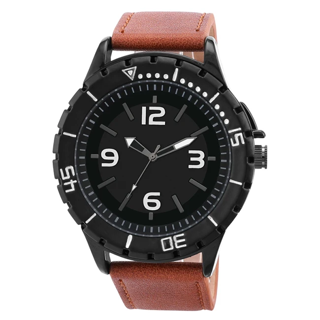 

Popular design leather strap waterproof small quantity wholesale watch fashion