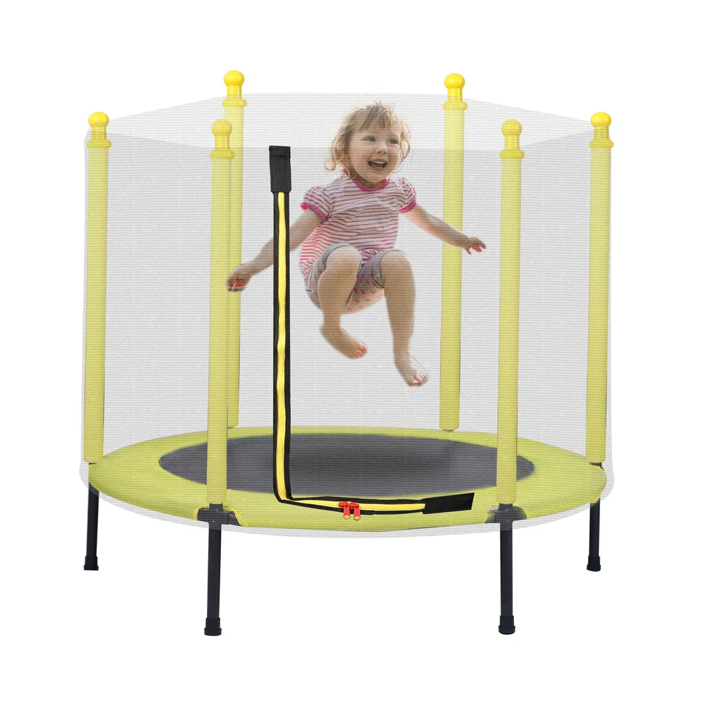 

Kids Trampoline for Toddlers with Net, 48in Toddler Trampoline with Enclosure