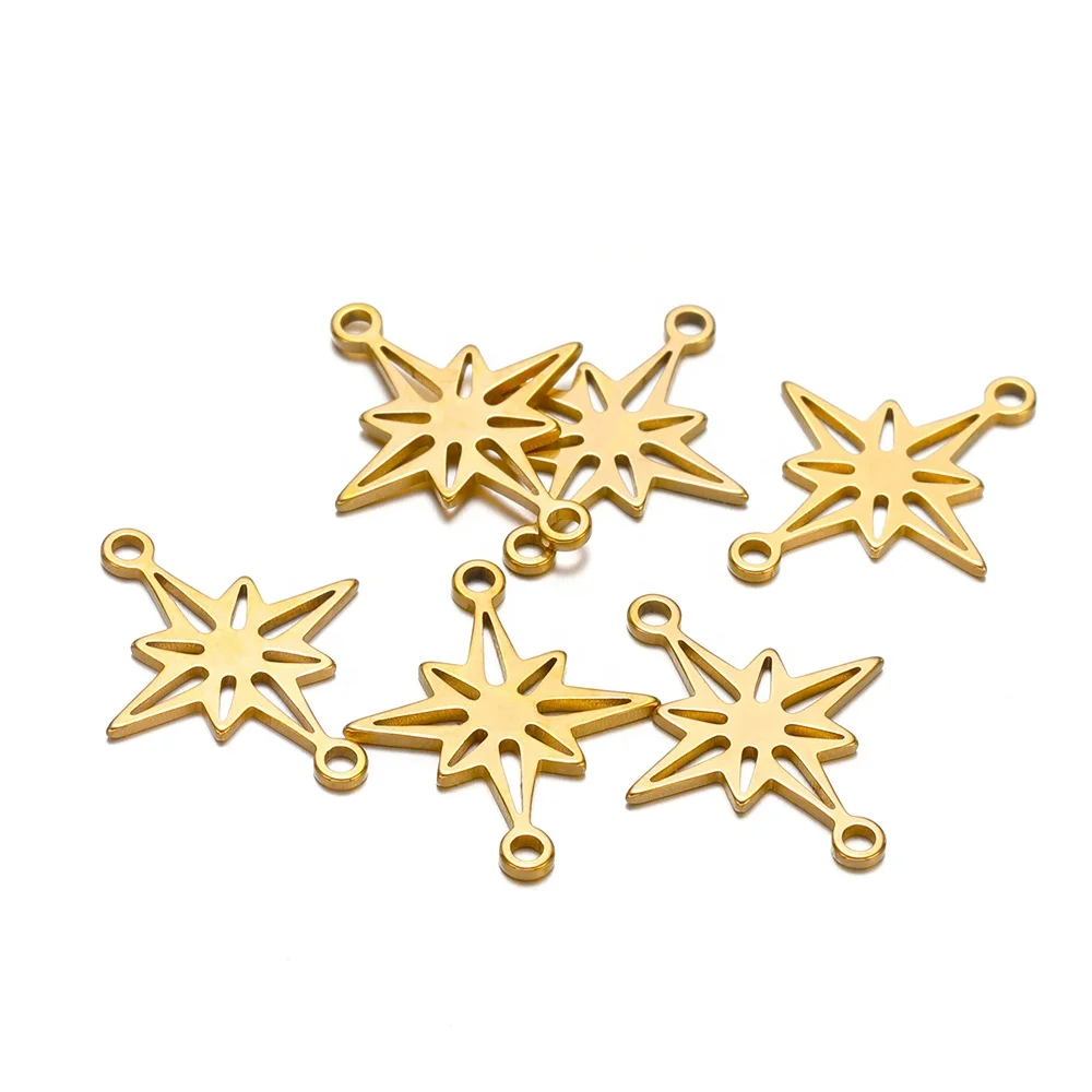 

Wholesale Star Connector Charms Pendants DIY Earrings Accessories Jewelry Making Bracelets Necklace Findings Components