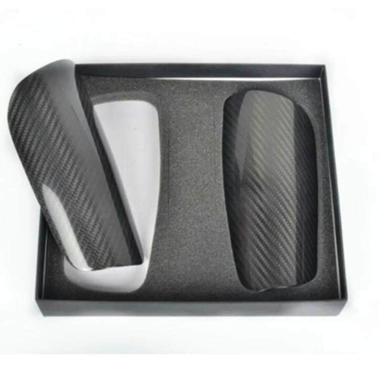 

Free Shipping Handmade 100% Carbon Fiber shin guard for Soccer football, Black/customized