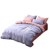 Wholesale bedding super soft sheets four-piece plain color home textile quilt cover solid color three-piece