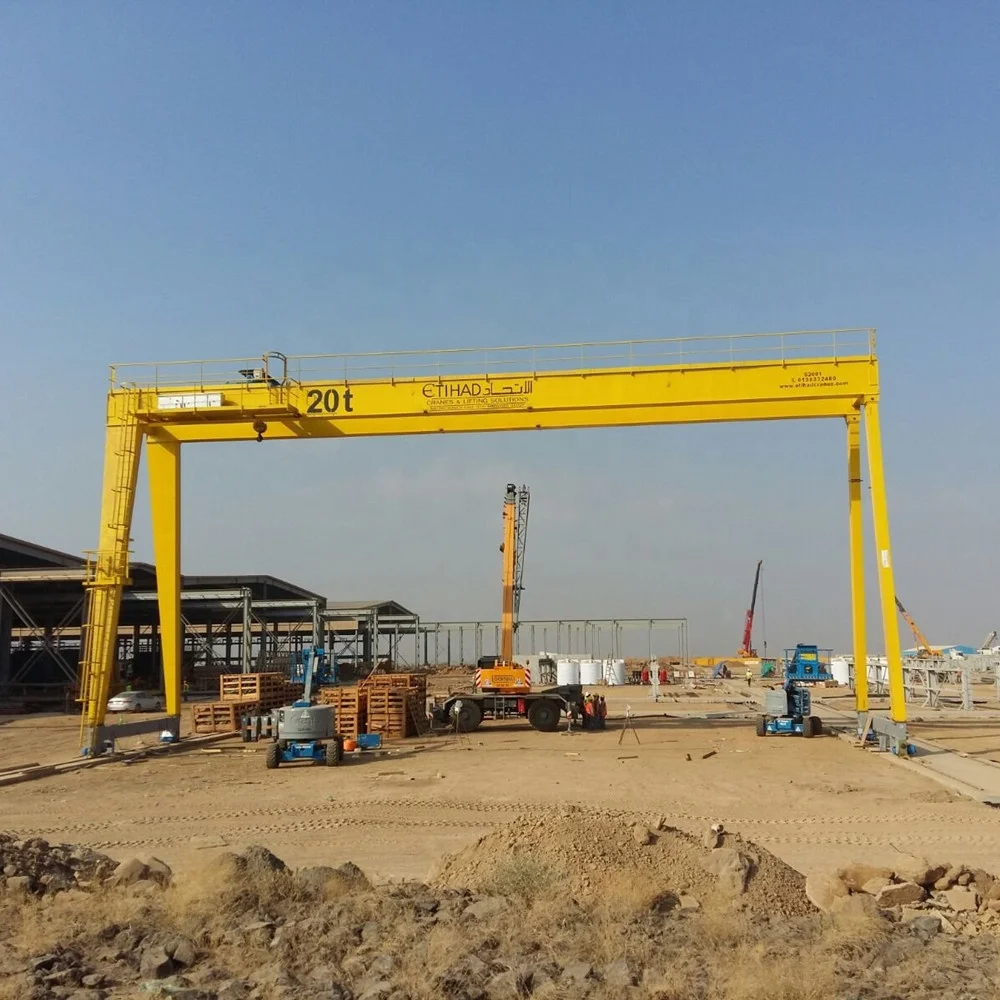 欧元风格双梁龙门起重机钢筋混凝土产品起重热卖