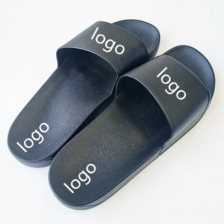 2022 Fashionable Pvc Sandals Low Moq Slides slippers for Women Custom Sliders Luxury Flat Sandals