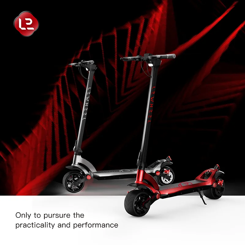 

Wide wheel Electric Scooter 2022 Newest Design Private Model Max powerful 1000W 2 wheels mobility scooter for adults, Grey, red and customized