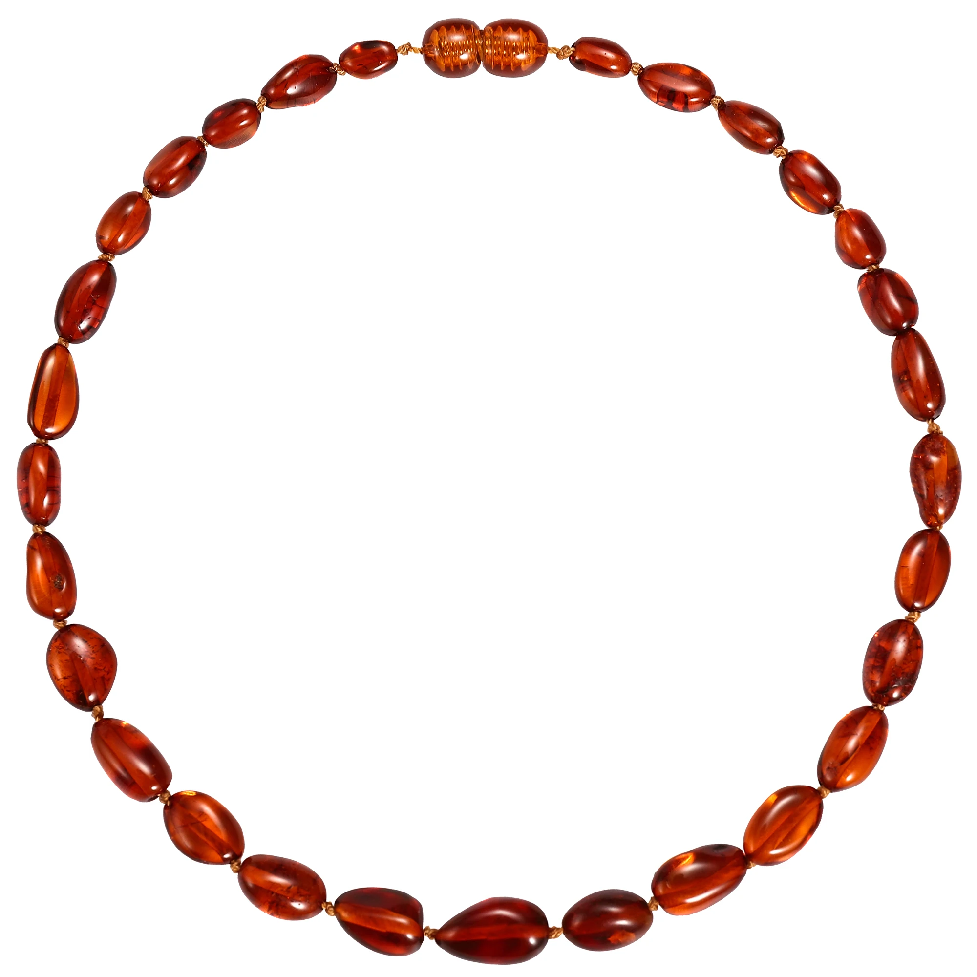 

DY New Product 2019 Baltic Amber Beads Teething Amber Necklace for Baby Raw Cognac Amber