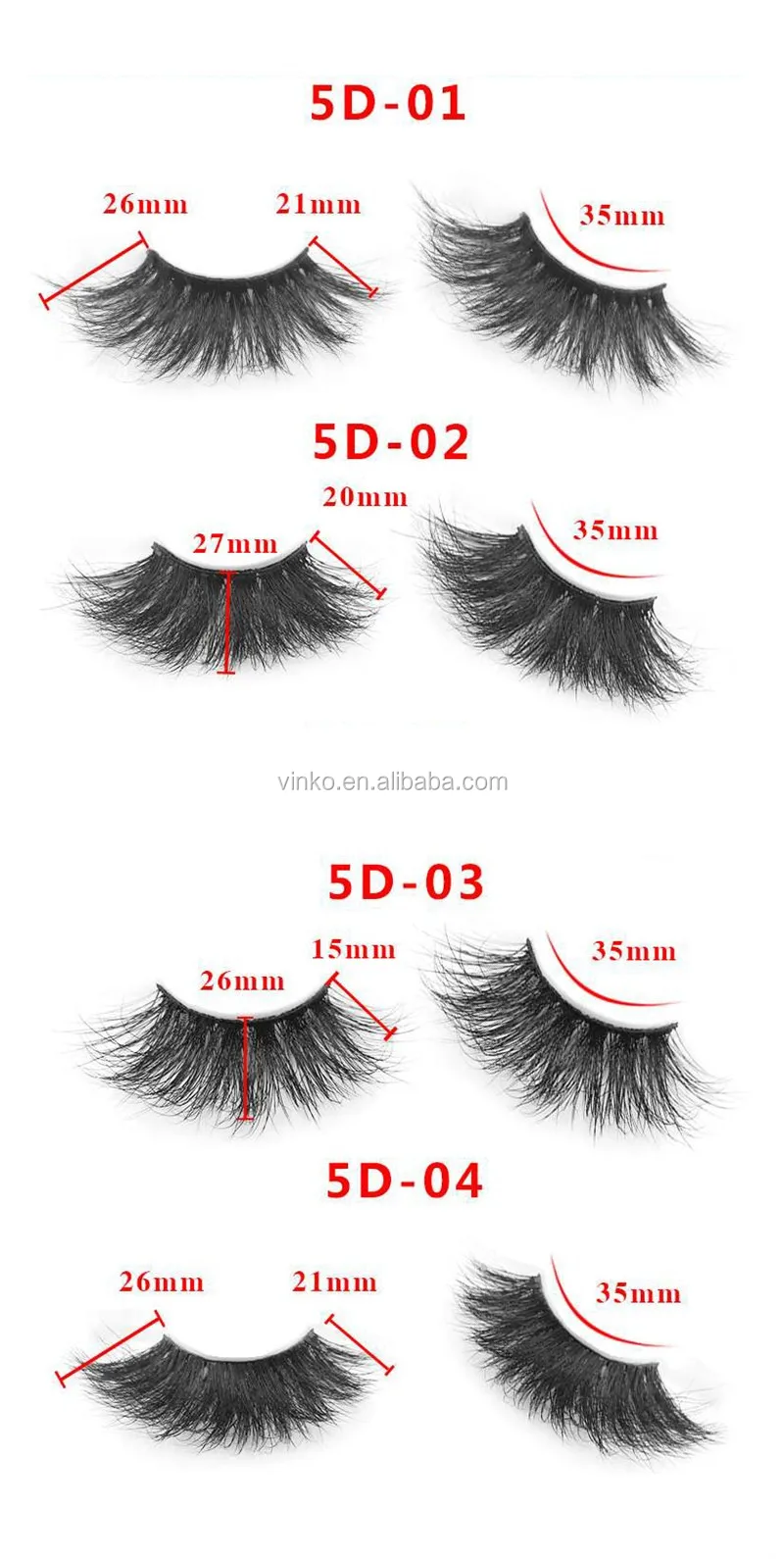 Best 5D 25mm Strip Eyelashes Vendor Private Label Mink Lashes