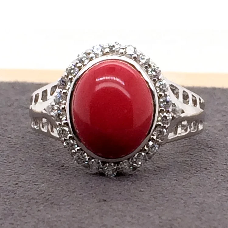 Fashion red stone cheap gorgeous fashionable jewelry