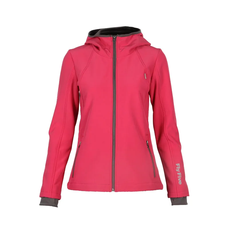 

Custom fashion soft womens winter spandex long sleeve waterproof fleece bonded jacket wholesale, Customizable