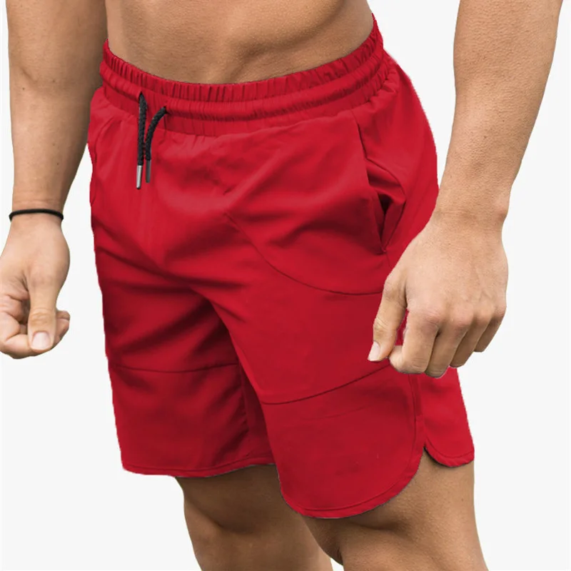 

Summer Fashion Casual Men's Gym Workout Shorts Quick Dry Pants Training Running Jogger With Pockets