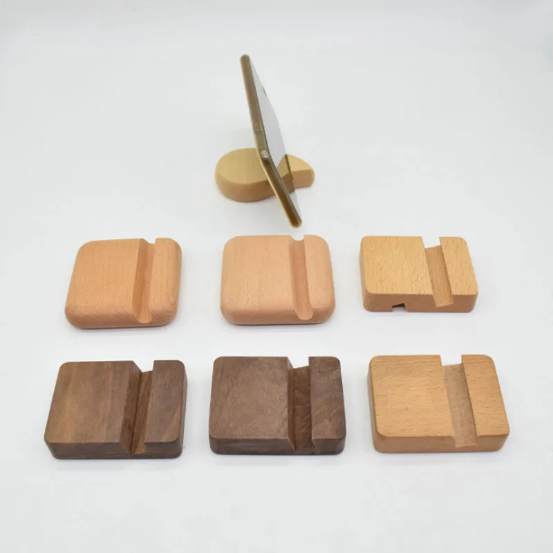 

Wood bamboo Desk Phone Holder Stand for Smart Phone Tablet holder, Wood color