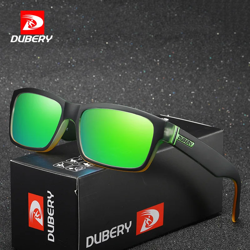 

2020 Dubery Flat Top Sport Cycling Sunglasses Men Polarized, Custom colors