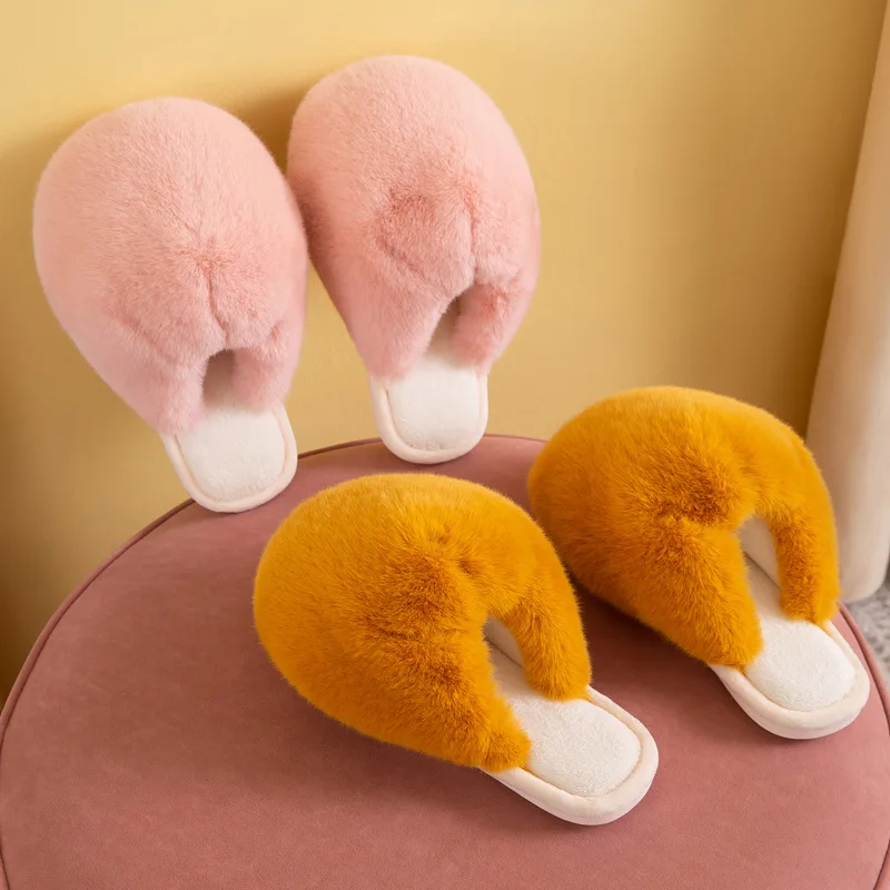 

Fashion Indoor Bedroom Wholesale Designer Women Faux Fur Slippers Fur Slippers For Women